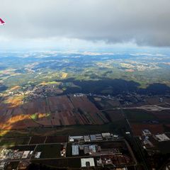 Flugwegposition um 11:07:56: Aufgenommen in der Nähe von Gemeinde Neustift bei Güssing, Neustift bei Güssing, Österreich in 1242 Meter